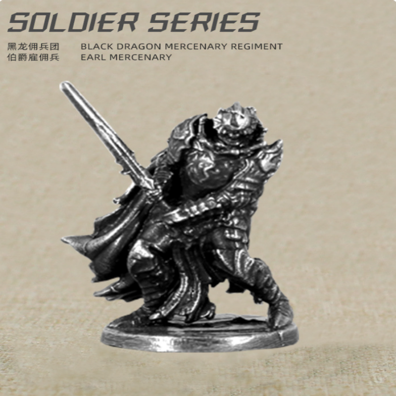 Art Craft Game - White Brass Craft Knight Soldier Theme