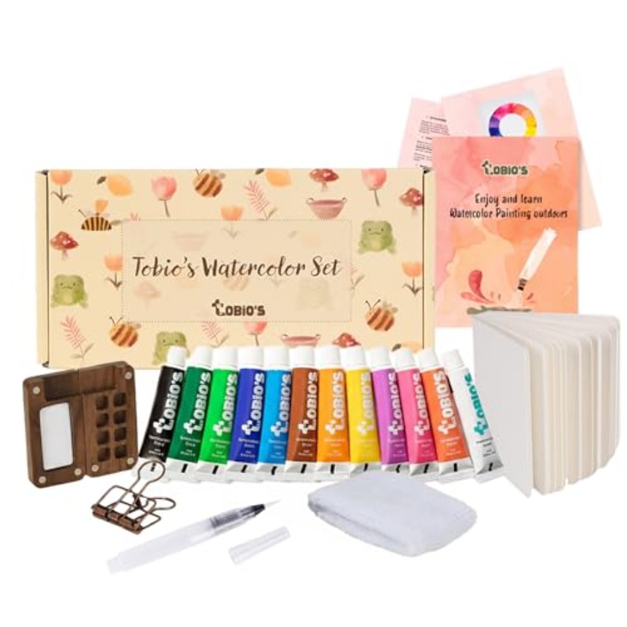 Art & Craft Activities For Toddlers - Original Mini Wooden Watercolor Paint Set