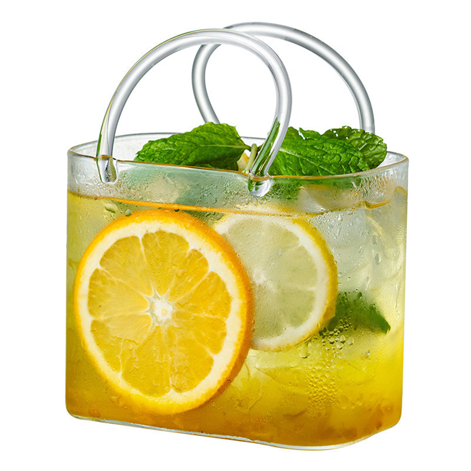 Glass Purse with Glass Straw C - Art Craft Vase 리뷰 및 가격
