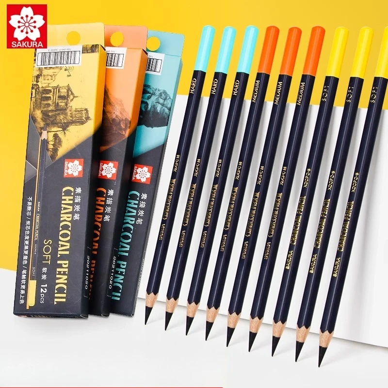 SAKURA Charcoal Pencil Sketchi - Sketching Charcoal Set 리뷰 및 가격