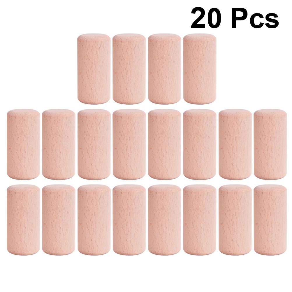 20Pcs Solid Wooden Cylinder Bl - Art Craft Building 리뷰 및 가격