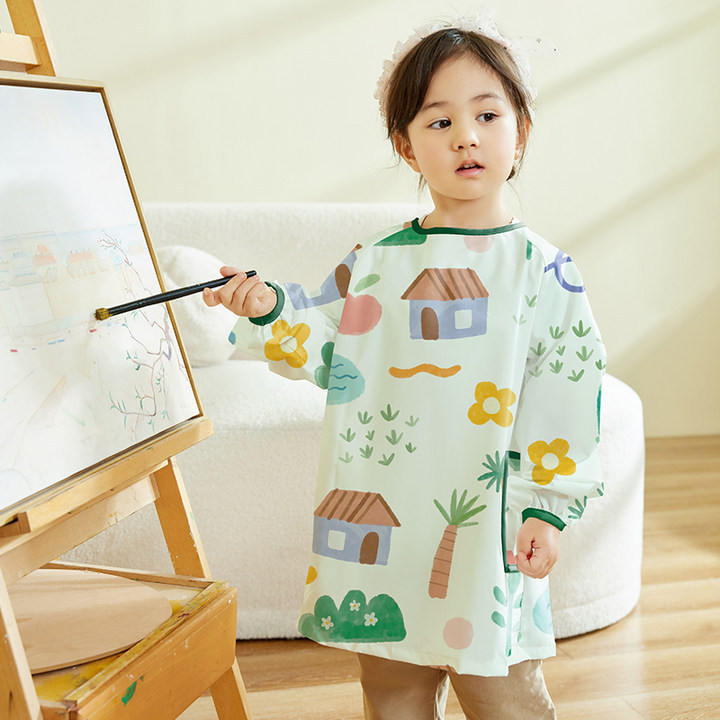 Children Waterproof Art Cover  - Art Craft Classes 리뷰 및 가격