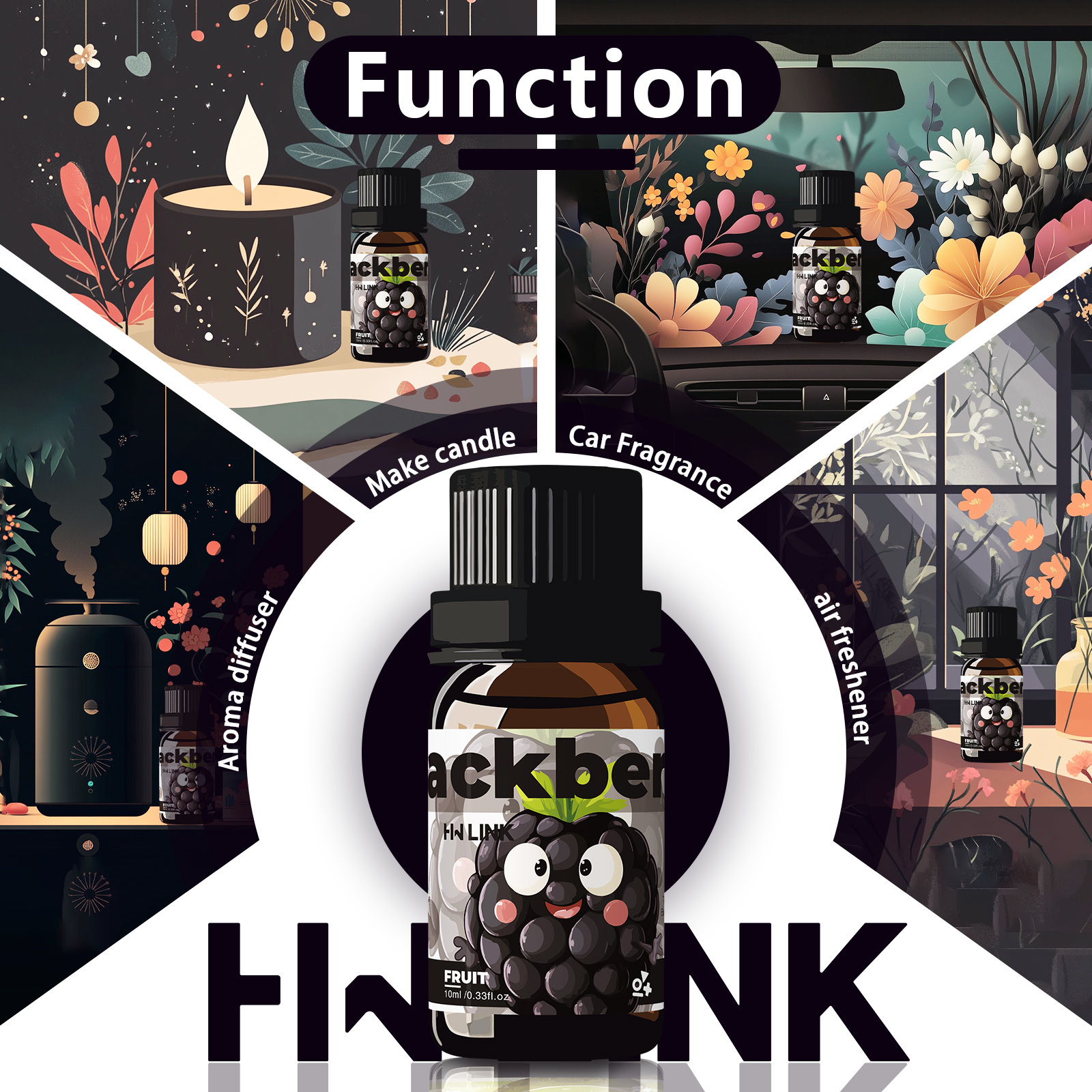 Blackberry Essential Oil Black - Art Craft Things 리뷰 및 가격