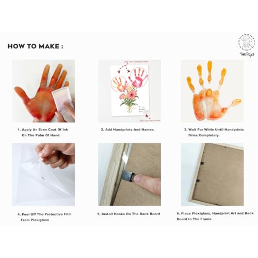 Flower Bouquet Handprint Art C - Art & Craft Paper Ideas For Kids 리뷰 및 가격