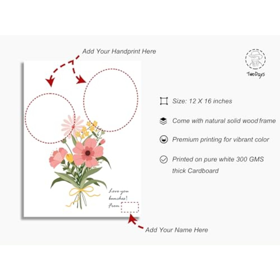 Flower Bouquet Handprint Art C - Art & Craft Paper Ideas For Kids 리뷰 및 가격