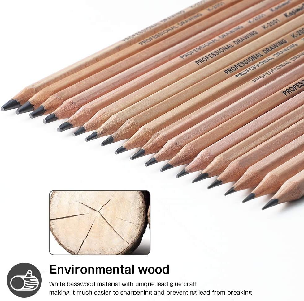Professional Drawing Pencil Se - Sketching Charcoal Set 리뷰 및 가격