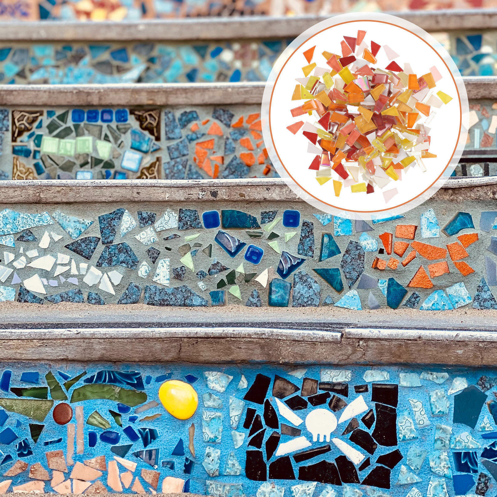 Premium Glass Mosaic Tiles DIY - Art Craft Vase 리뷰 및 가격