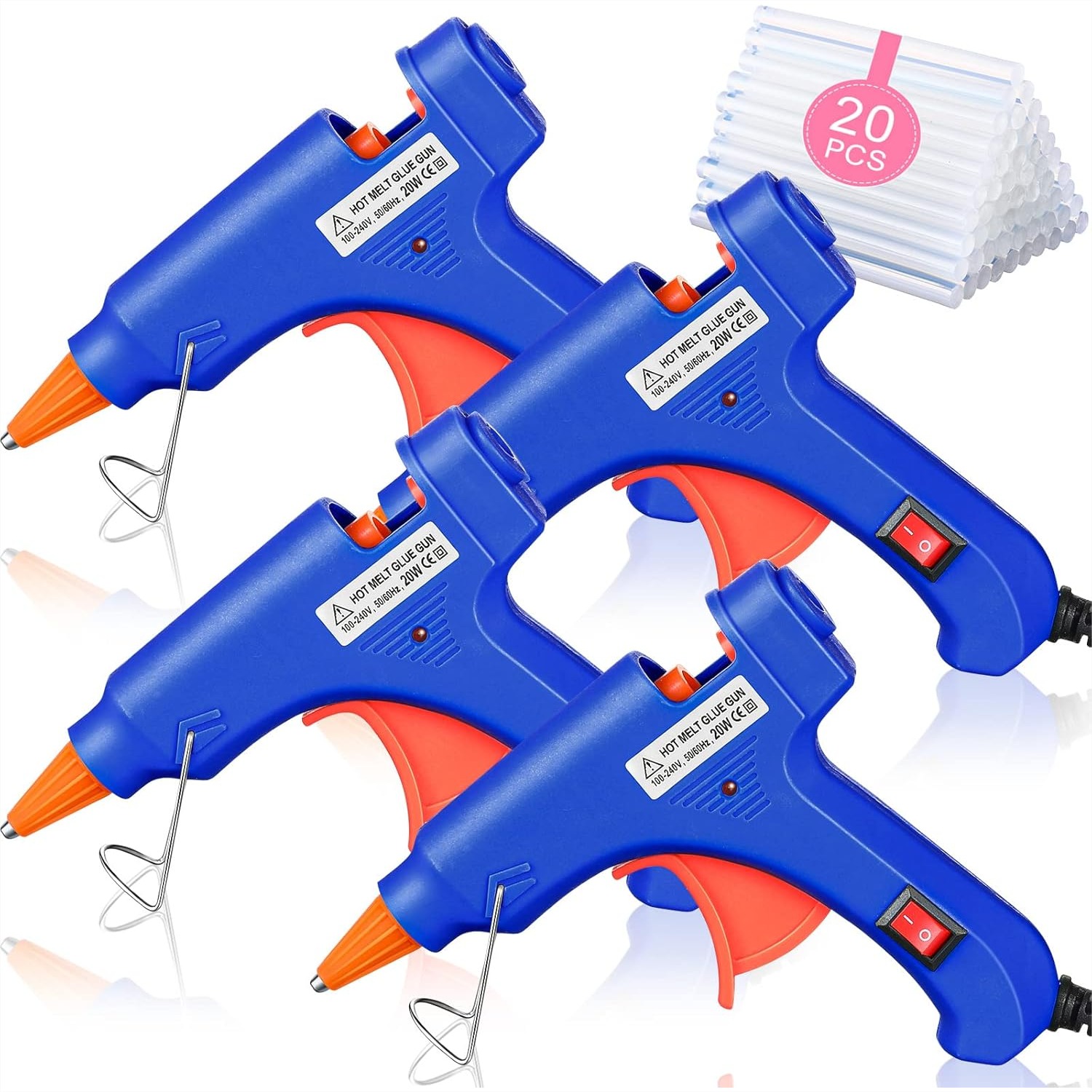 4 Pieces Mini Hot Glue Gun Wit - Art Craft Classes 리뷰 및 가격