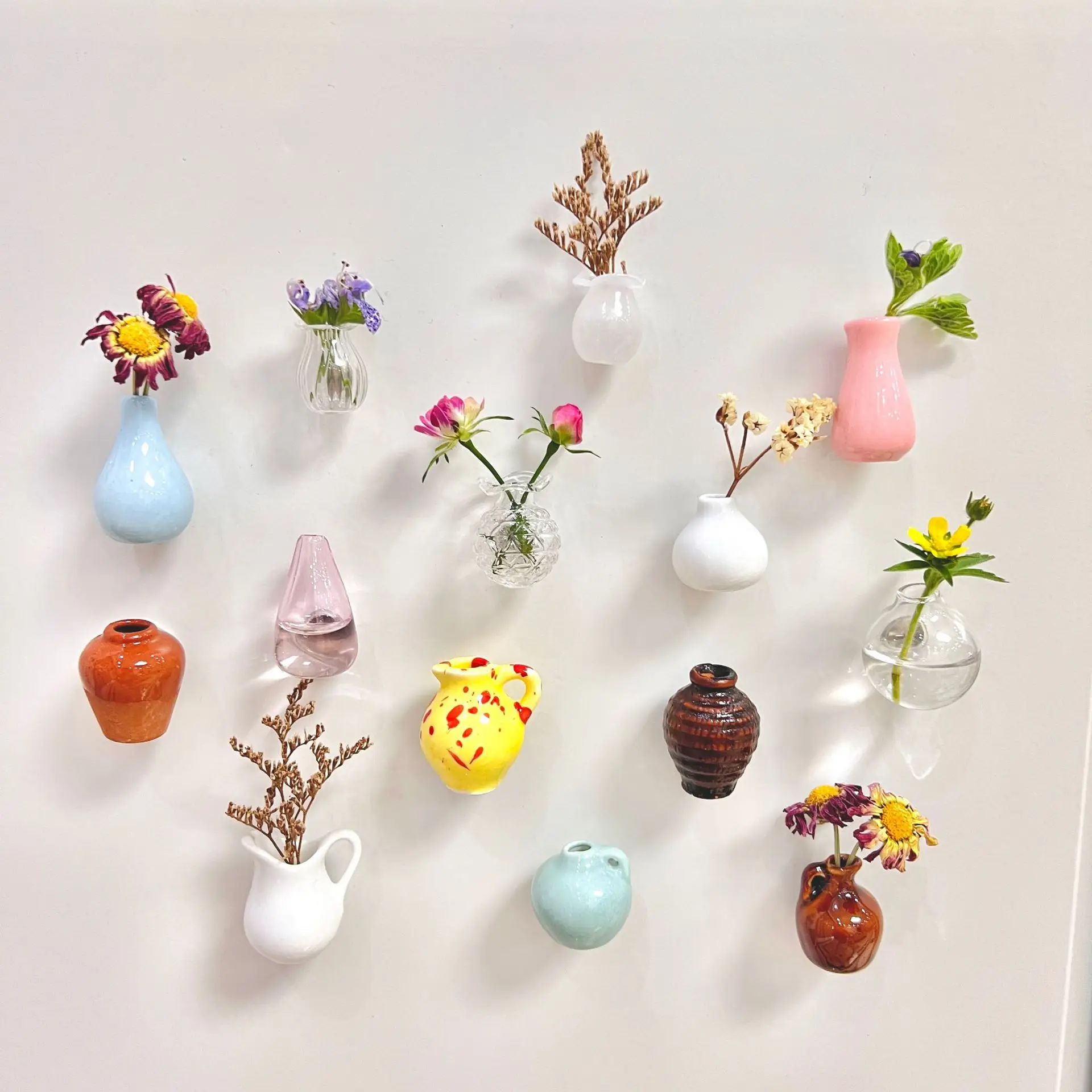 Creative Cute MINI Glass Vase  - Art Craft Magnet 리뷰 및 가격