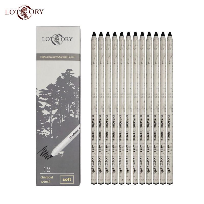 LOTORY 12pcs Black Sketch Char - Sketching Charcoal Set 리뷰 및 가격