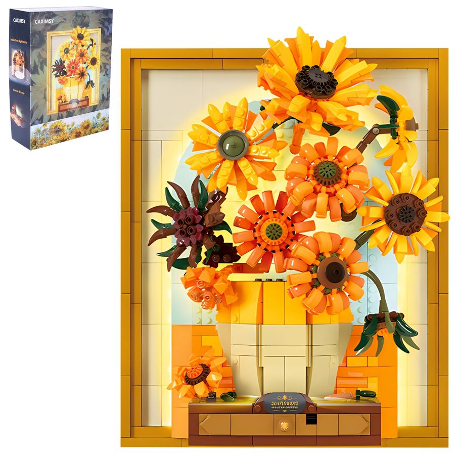 Flowers Sunflower Building Blo - Art Craft Building 리뷰 및 가격