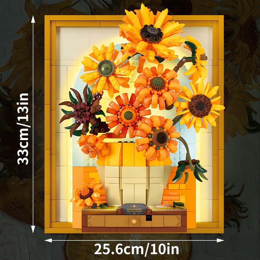 Flowers Sunflower Building Blo - Art Craft Building 리뷰 및 가격