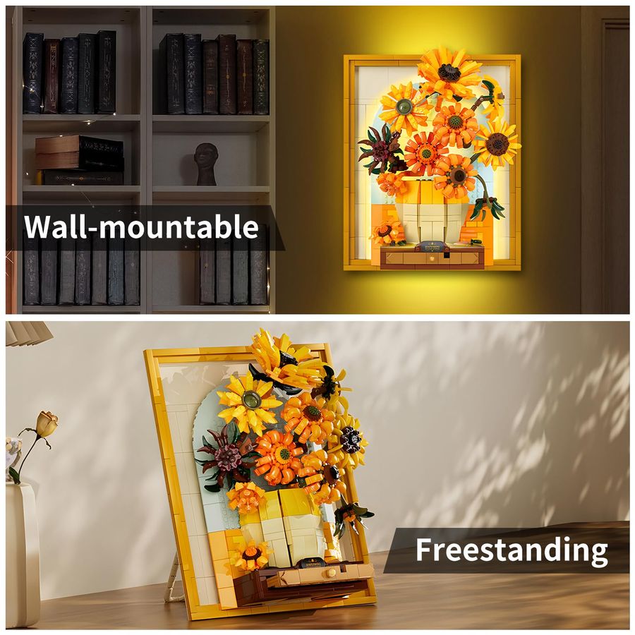 Flowers Sunflower Building Blo - Art Craft Building 리뷰 및 가격