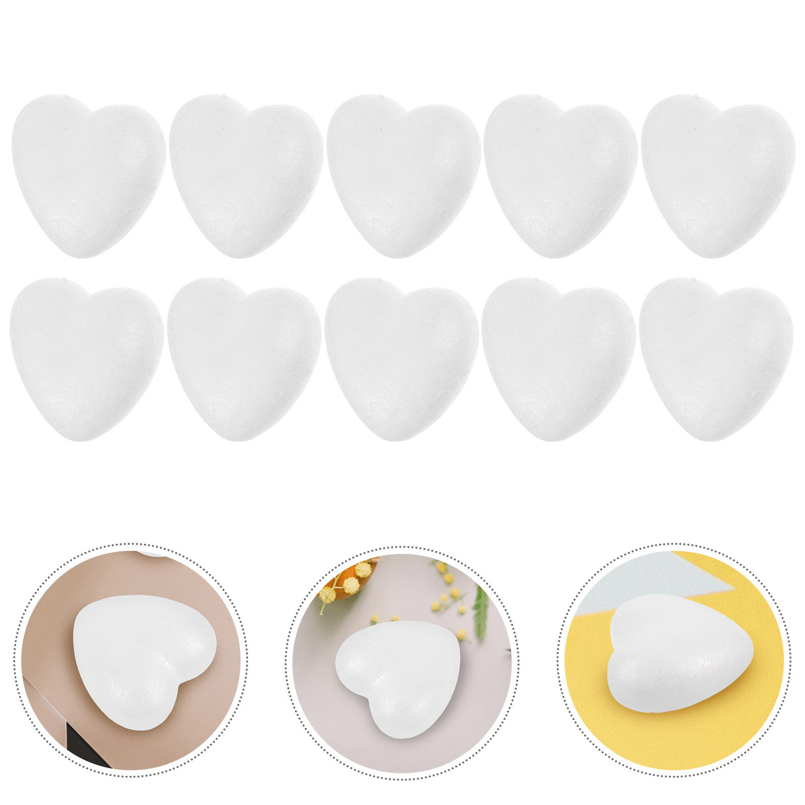 10Pcs Heart Shaped Polystyrene - Art Craft Classes 리뷰 및 가격