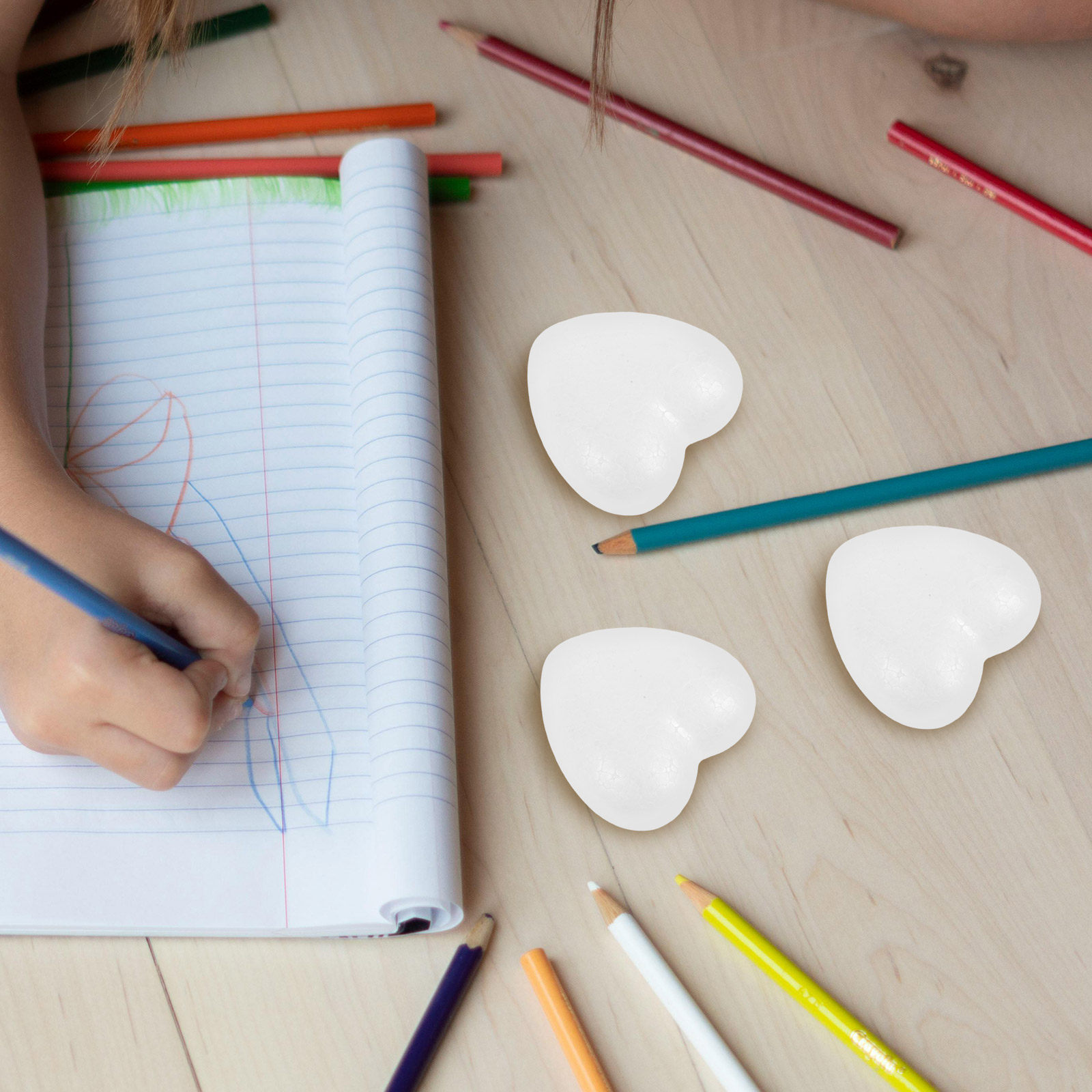 10Pcs Heart Shaped Polystyrene - Art Craft Classes 리뷰 및 가격