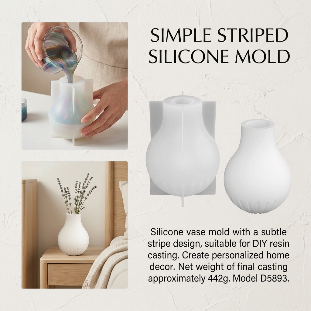 Silicone Vase Mold with Stripe - Art Craft Vase 리뷰 및 가격