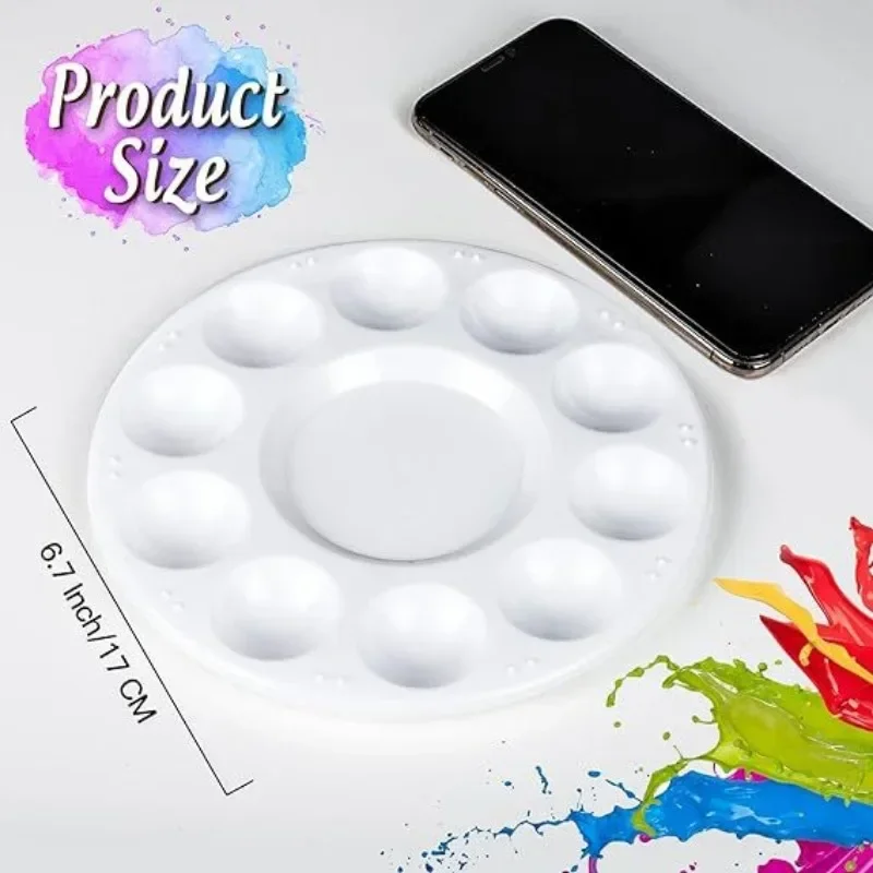 1pc White Round Plastic Paint  - Art Craft Classes 리뷰 및 가격