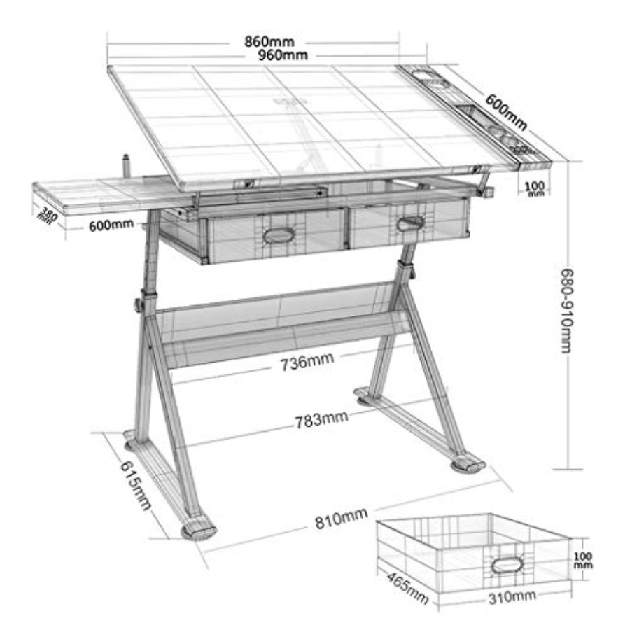 Drafting Table with Storage He - Art & Craft Paper Ideas For Kids 리뷰 및 가격
