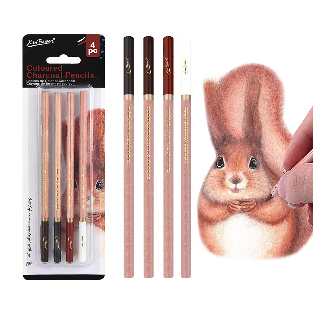 4Pcs Professional Sketch Charc - Sketching Charcoal Set 리뷰 및 가격