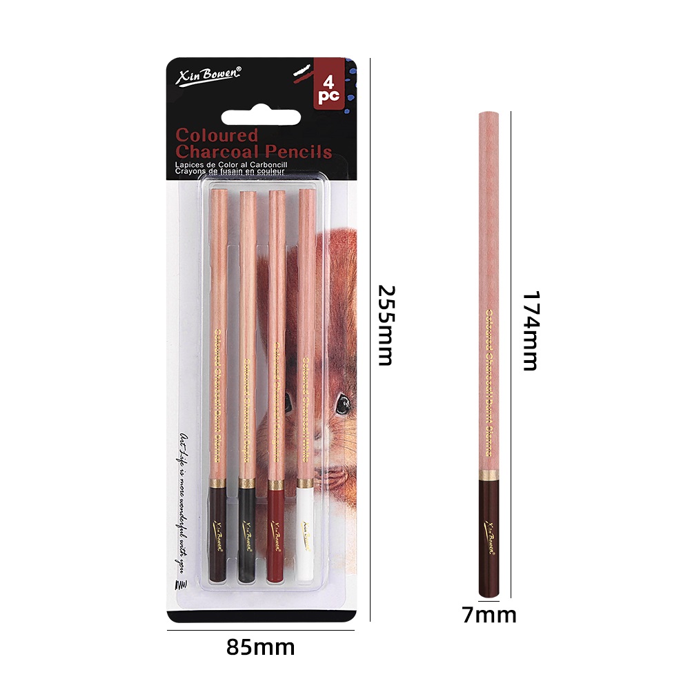 4Pcs Professional Sketch Charc - Sketching Charcoal Set 리뷰 및 가격