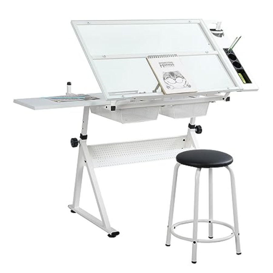 Drafting Table with Stool Mode - Art & Craft Paper Ideas For Kids 리뷰 및 가격