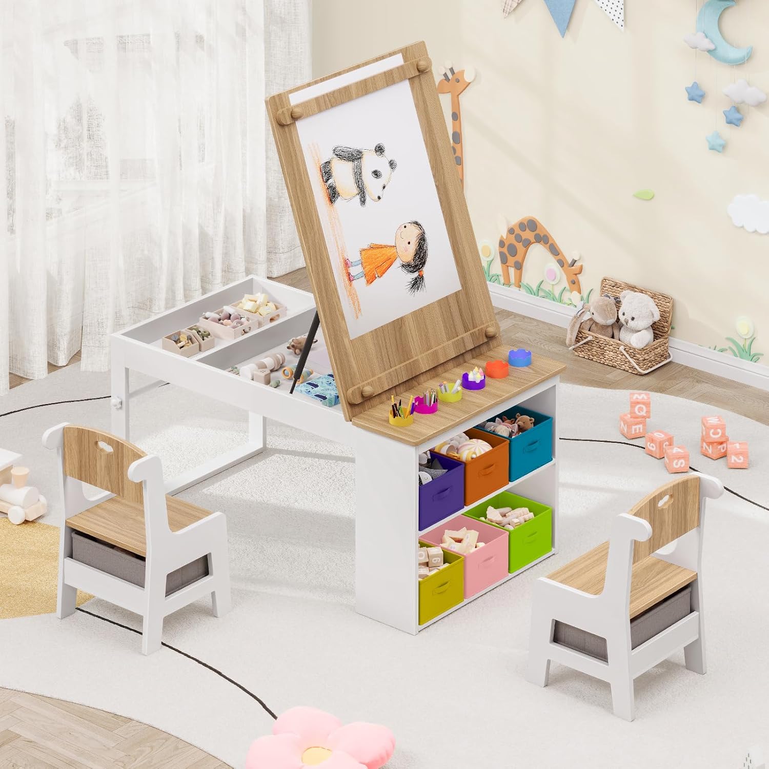Kids Art Table and Chairs, Tod - Art Craft Cup 리뷰 및 가격