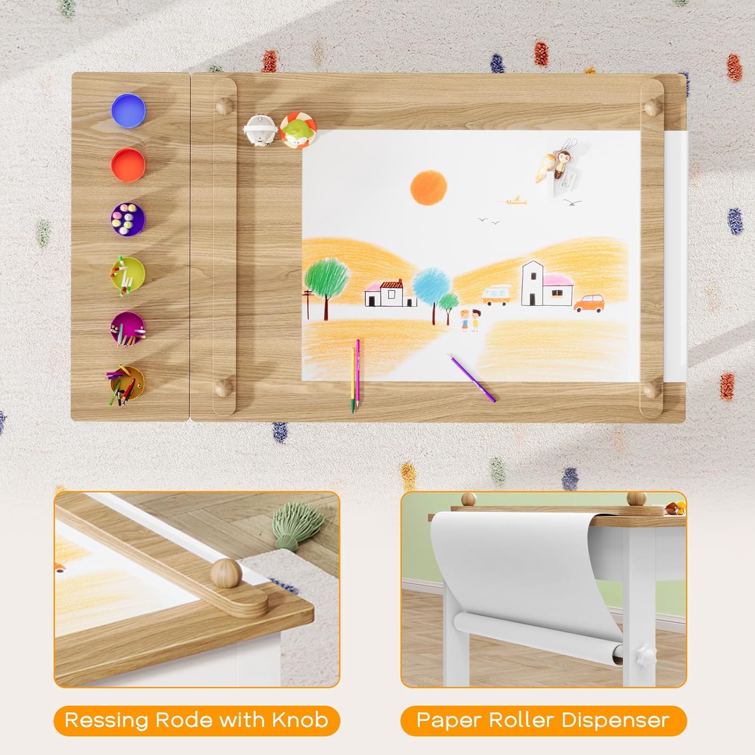 Kids Art Table and Chairs, Tod - Art Craft Cup 리뷰 및 가격