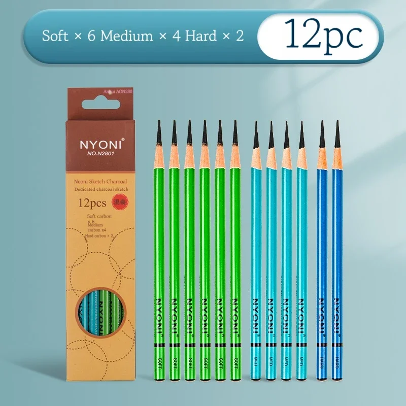 10/12Pcs Professional Sketchin - Sketching Charcoal Set 리뷰 및 가격