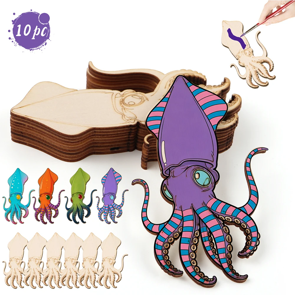 10pcs/set Unfinished Wood Craf - Art & Craft Paper Ideas For Kids 리뷰 및 가격