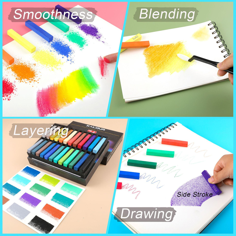 24Colors Set Soft Pastel Maste - Sketching Charcoal Set 리뷰 및 가격