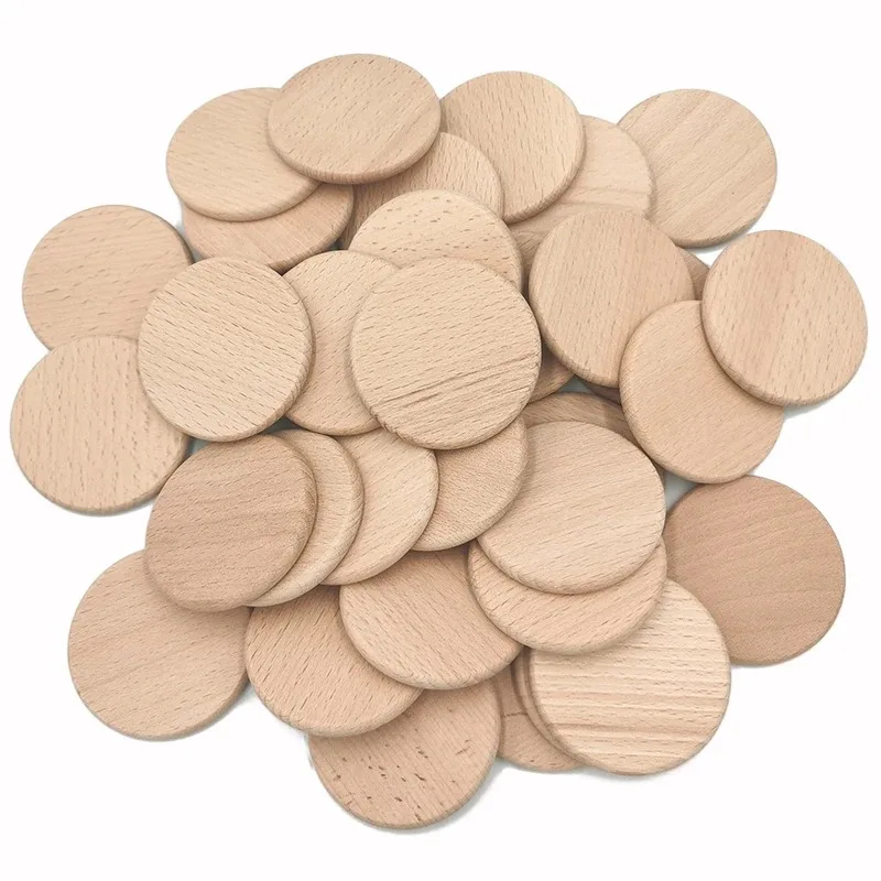 50PCS Round Unfinished Wood Cu - Art Craft Game 리뷰 및 가격