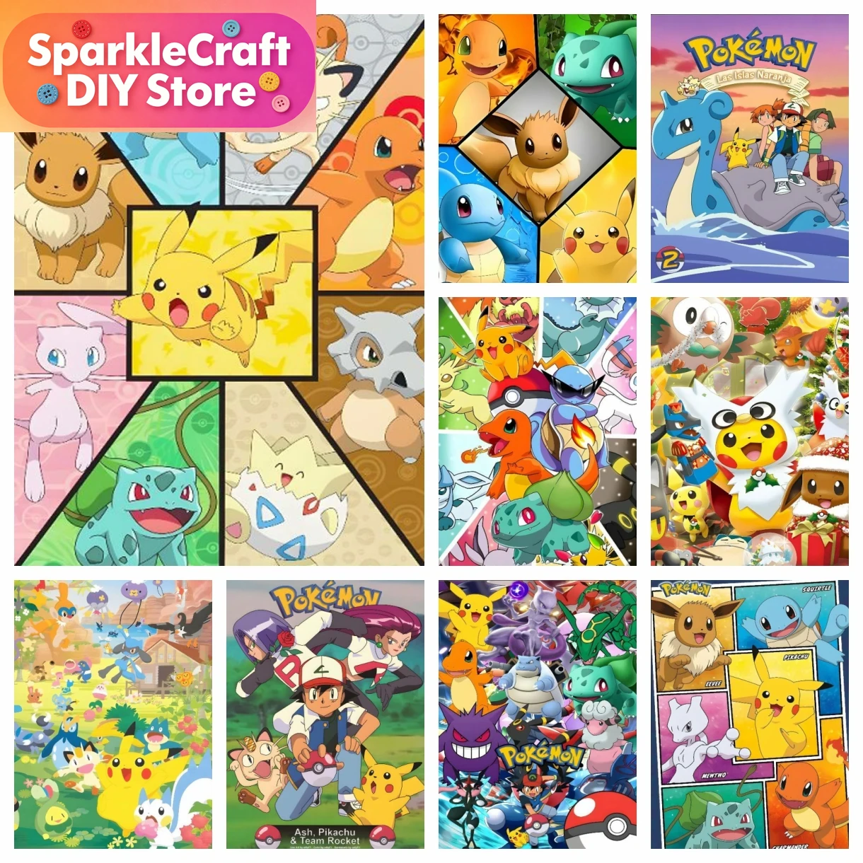 1pc frameless Cartoon Pokemon  - Art Craft Things 리뷰 및 가격