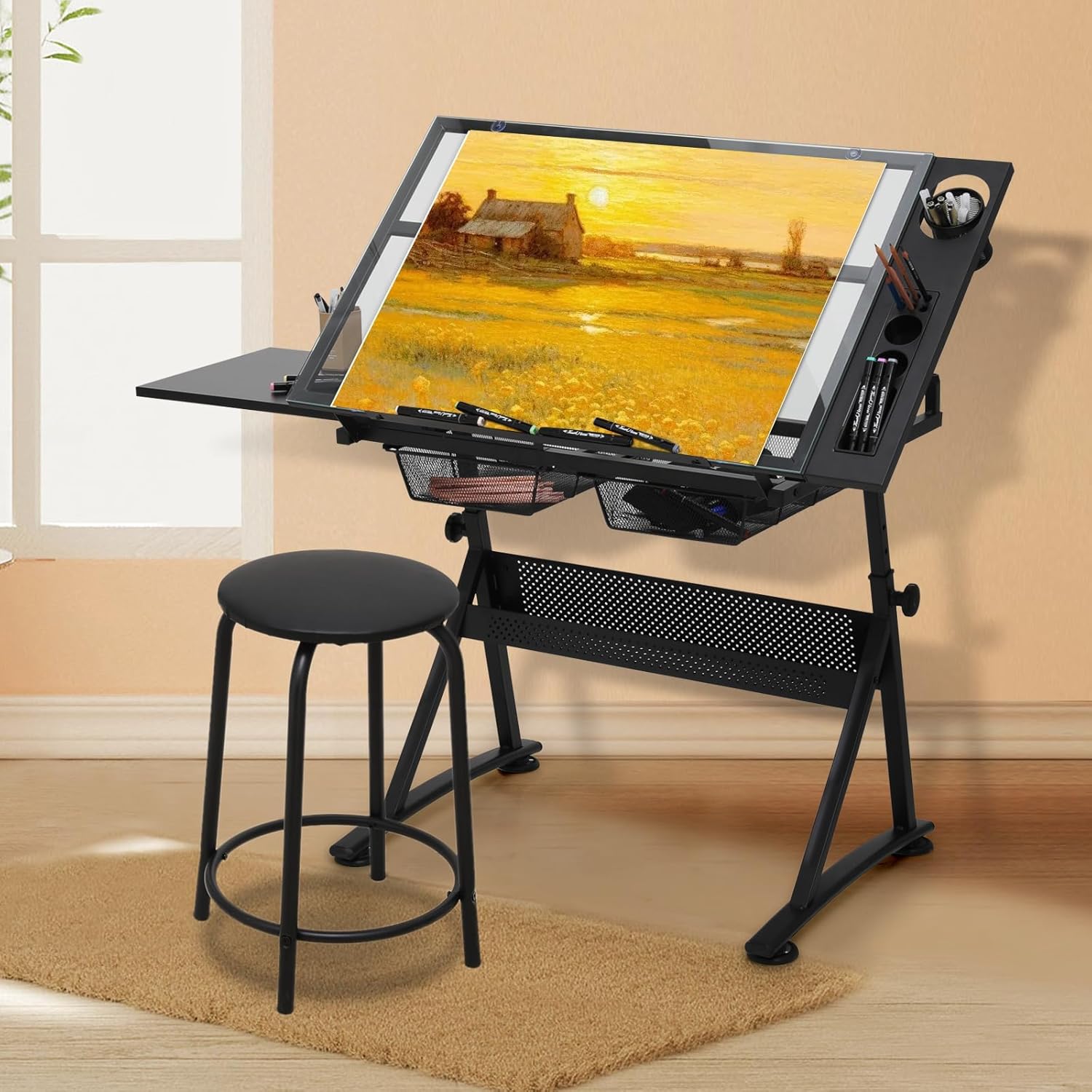 Drafting Table with Height Adj - Art & Craft Paper Ideas For Kids 리뷰 및 가격