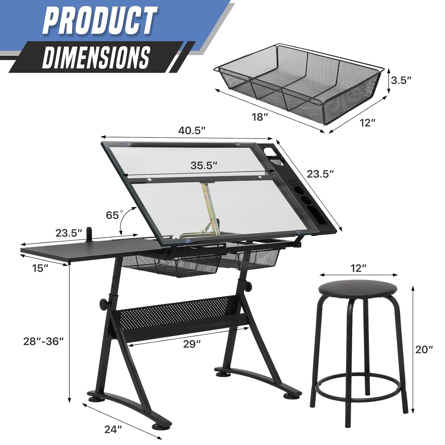 Drafting Table with Height Adj - Art & Craft Paper Ideas For Kids 리뷰 및 가격
