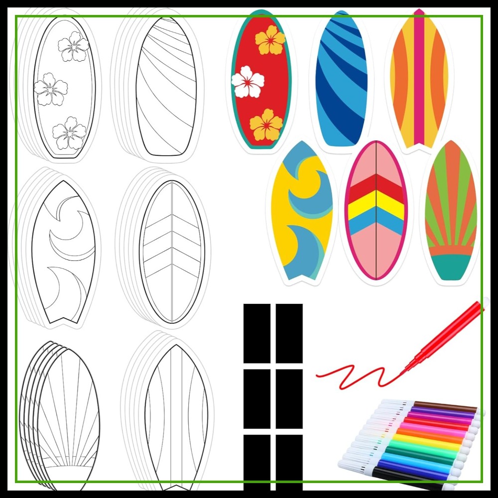 30 Pcs Summer Surfboard Crafts - Art Craft Magnet 리뷰 및 가격