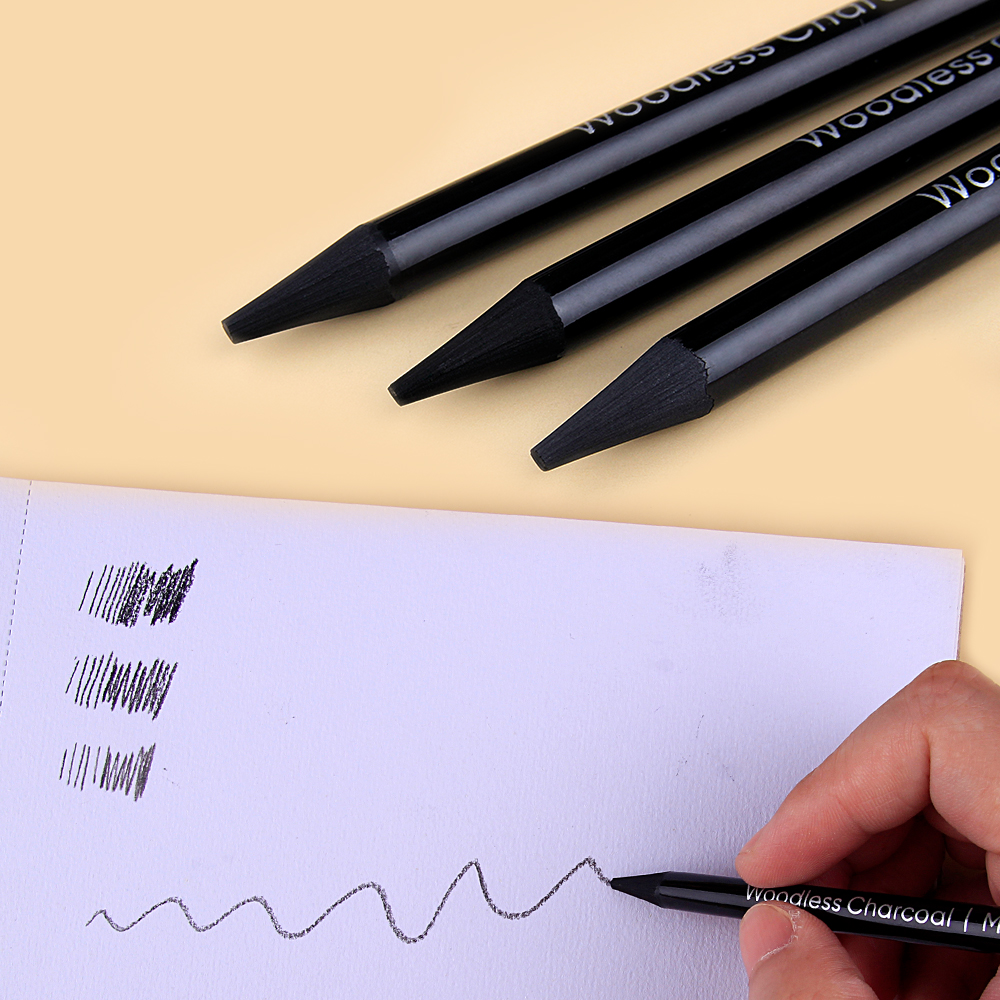 3pcs Woodless Graphite Pencils - Sketching Charcoal Set 리뷰 및 가격