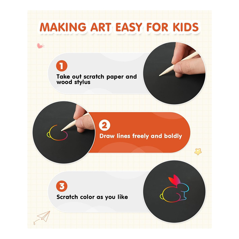 AS96-Scratch Paper Art Crafts  - Art Craft Game 리뷰 및 가격