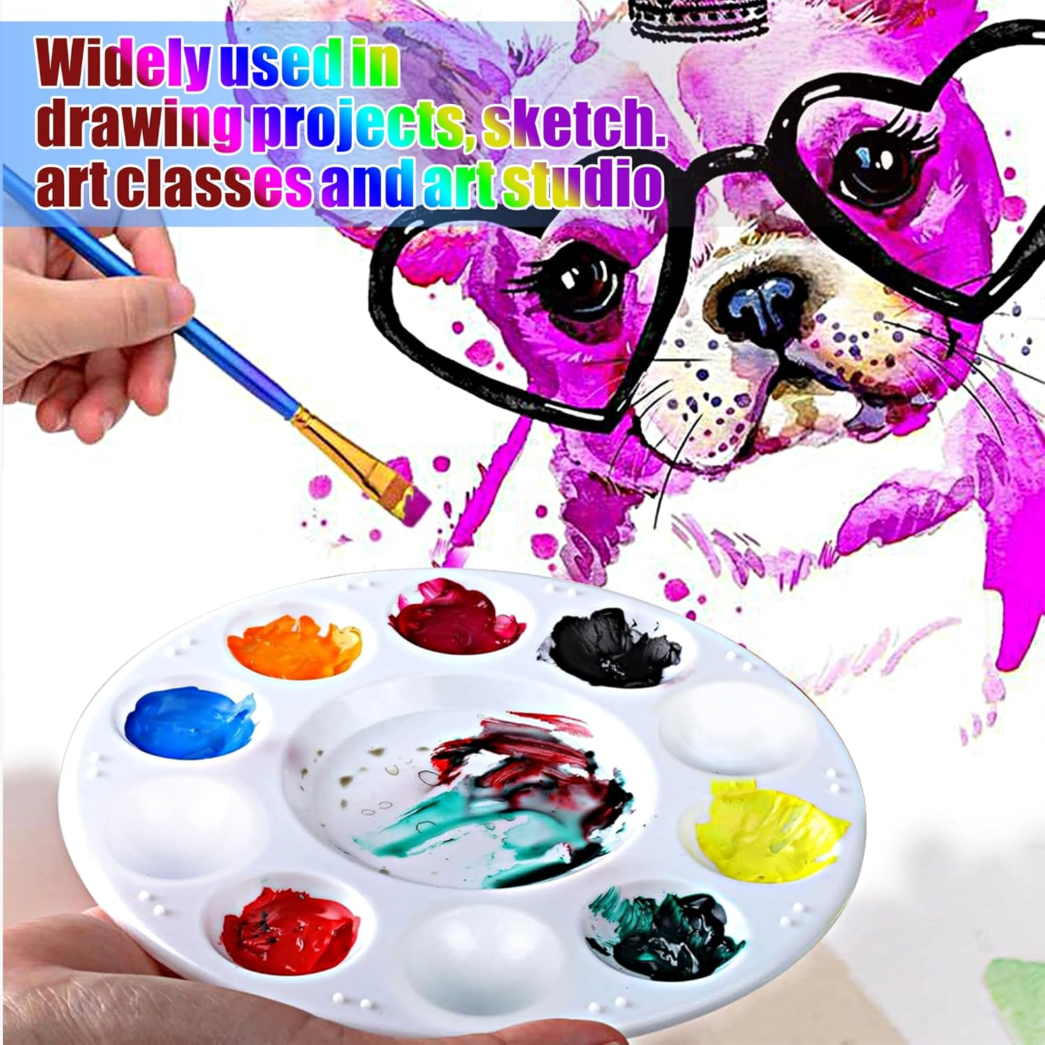 22pcs Paint Palettes Plastic T - Art Craft Classes 리뷰 및 가격