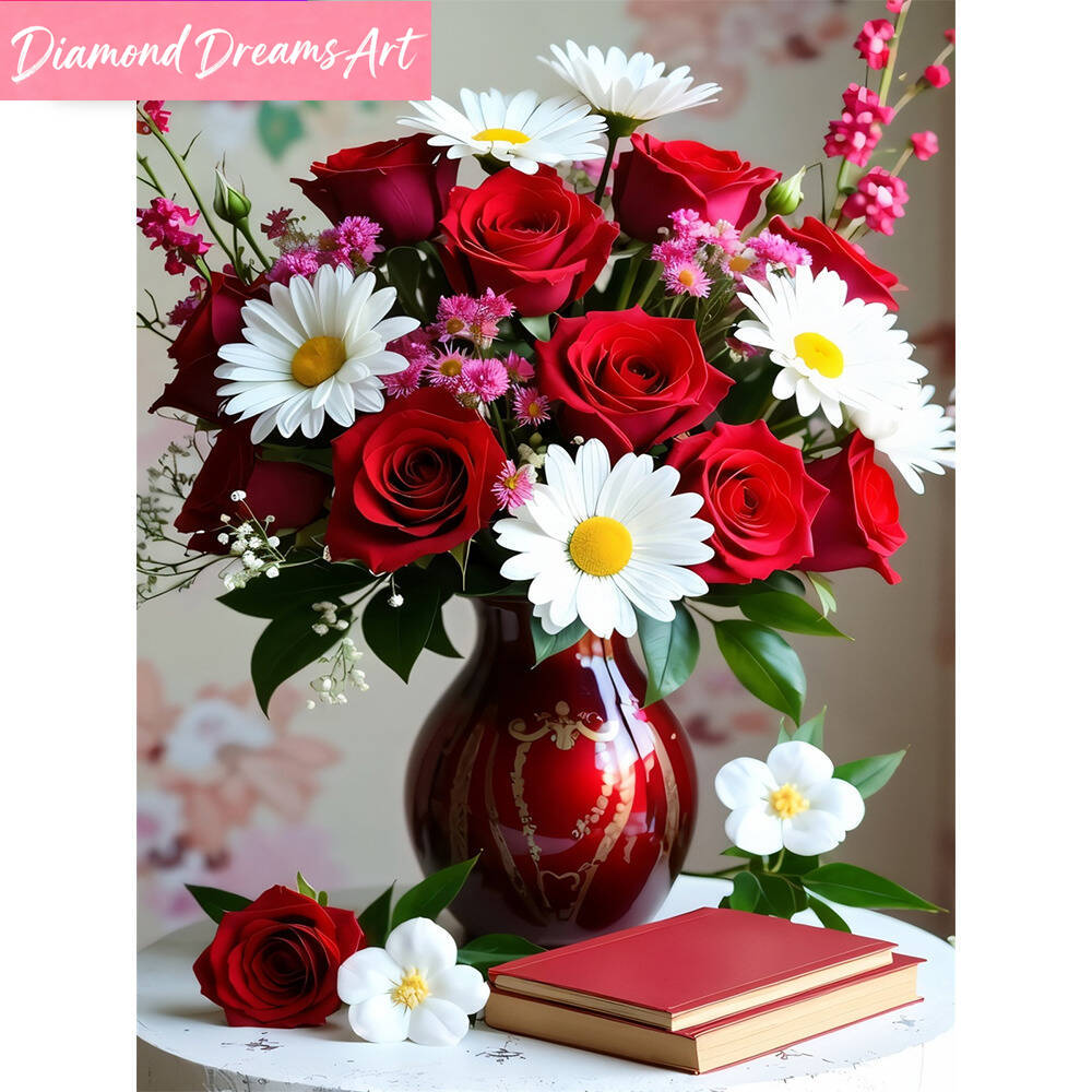 5D DIY Diamond Embroidery Rose - Art Craft Vase 리뷰 및 가격