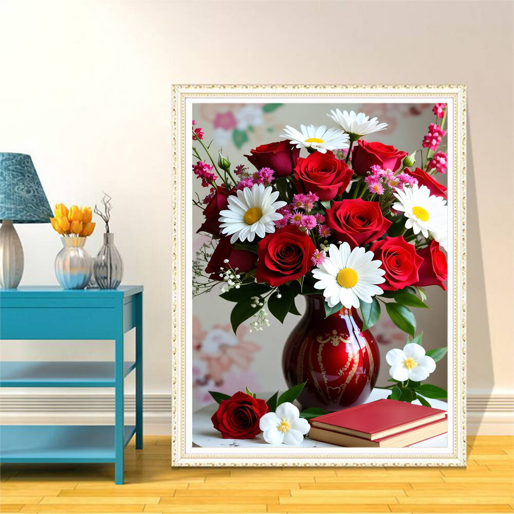 5D DIY Diamond Embroidery Rose - Art Craft Vase 리뷰 및 가격